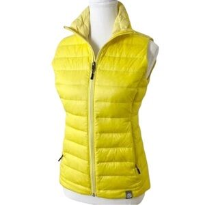 REI CO-OP BRIGHT YELLOW DOWN MICRO PUFFER VEST SIZE SMALL